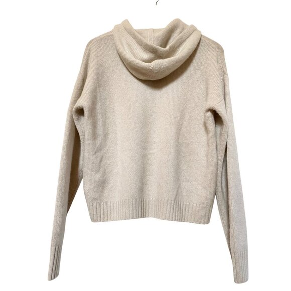 Lucchese Astrid Cashmere Hoodie Pullover Sweater Fog sz XS NWT - Picture 2 of 9